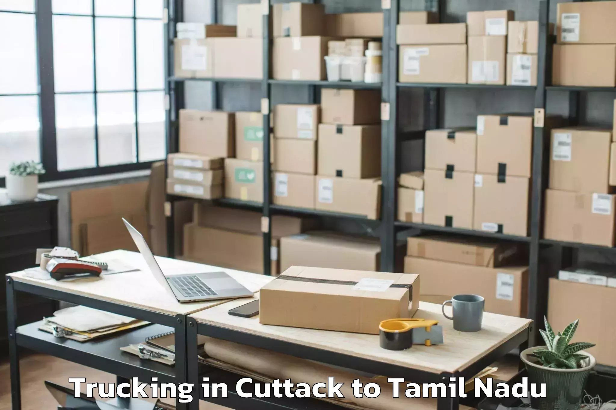 Cuttack to Aduthurai Trucking Booking